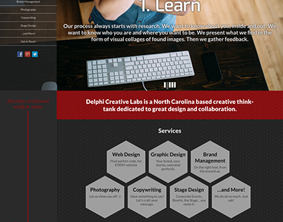 Delphi Creative Labs Website Design