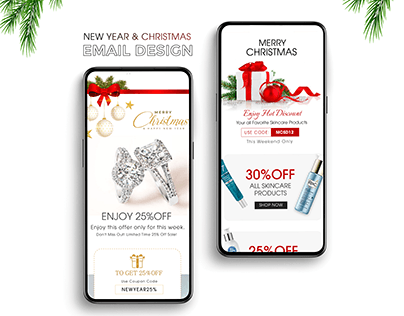 NEW YEAR & CHRISTMAS EMAIL DESIGN