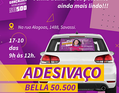 Flyer | Bella Gonçalves - Adesivaço