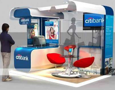 Citibank booth - Mall Taman Anggrek, Jakarta.