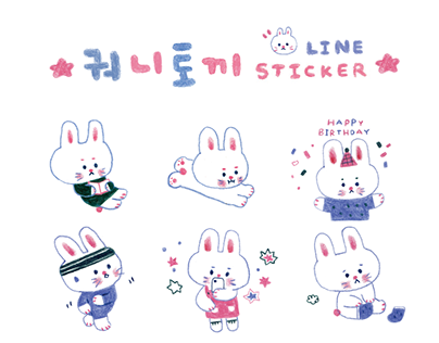 Kwoni Rabbit Sticker