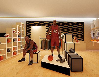 Fashion Sportswear Retail Showroom- Interior Designing
