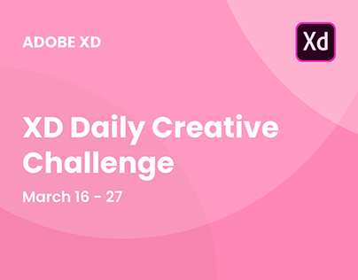 Adobe XD Daily Creative Challenge - March 2020