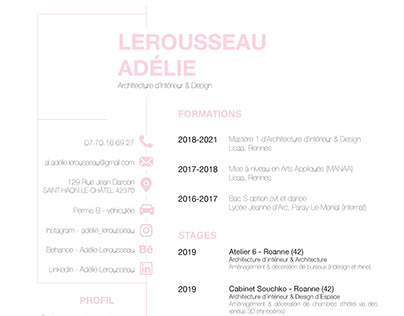 CV Adélie Lerousseau