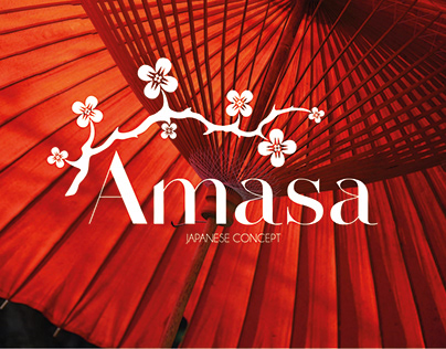 AMASA - Japanese shop branding design