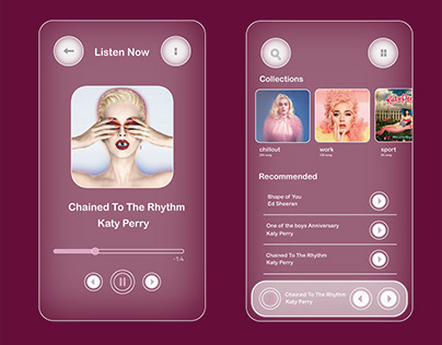 Music App UI | واجهة المستخدم تطبيق موسيقى