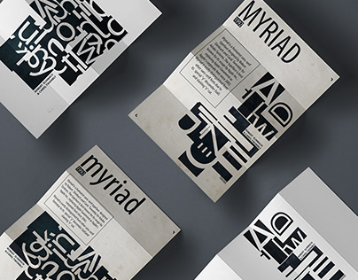 MYRIAD - Typeface Poster