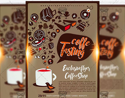 Coffee Tasting – Premium PSD Flyer Template