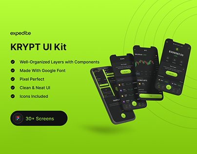 Krypt - Cypto Wallet App UI Kit