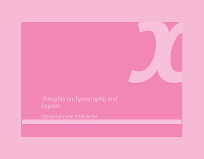 Thoughts on Typography and Layout | 2681QCA
