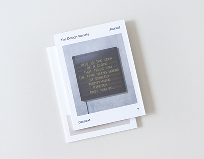 The Design Society Journal 07 — Context