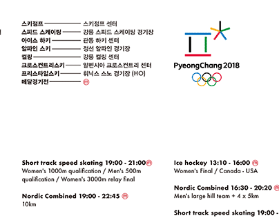 PyeongChang 2018 Timeline Poster