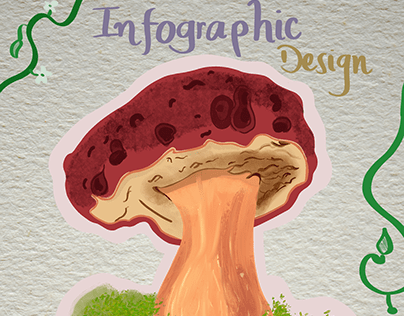Mushroom infographic design