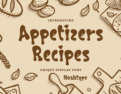 Appetizers Recipes Font