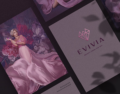 Logo for crystal therapy clinic «EVIVIA»