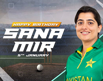 Pakistani Women Cricketer Sana Mir's Birthday Title