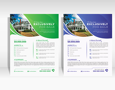 New Flyer design template for Real Estate Company