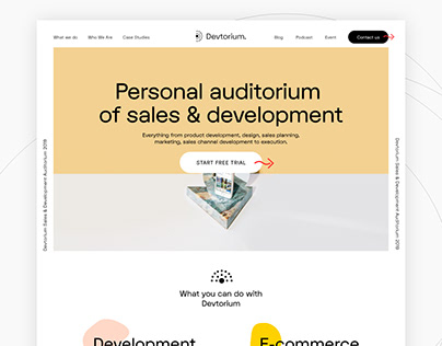 Devtorium Brand Website Concept