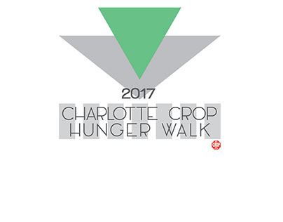 Charlotte Crop Hunger Walk T-shirt Design