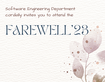 Farewell invitation cards