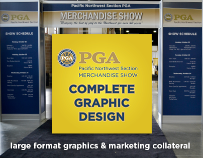 PNW PGA Merchandise Show Graphic Design