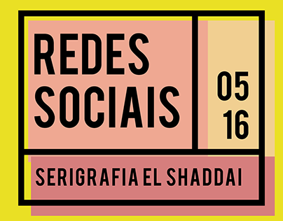REDES SOCIAIS | Serigrafia El Shaddai MAIO/2016