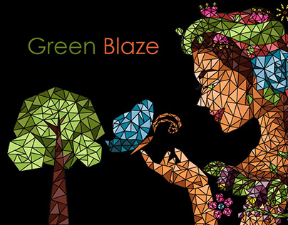 Mural Video Projection Mapping - "Green Blaze"
