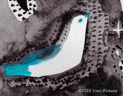 watercolor illustration Bird（original Illustration ）