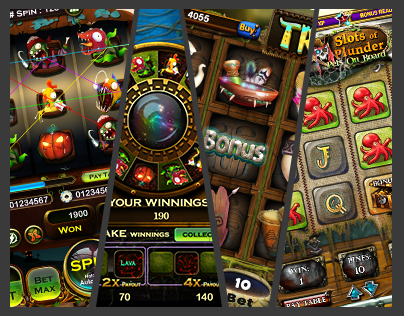 Casino Game Art, Slot Machines