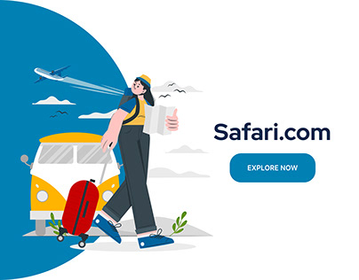 Safari.com - Travel Web Design UI