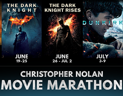 Christopher Nolan Movie Marathon Banner
