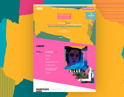 Popload Festival Website UX and UI Design
