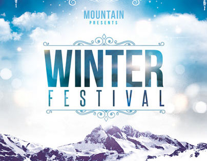 Winter Festival Flyer Template