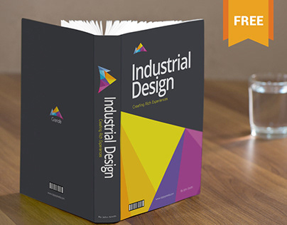 Free Standing Book Mockup PSD