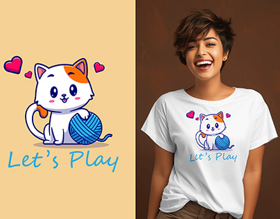 Cat Lovers T-shirt Design