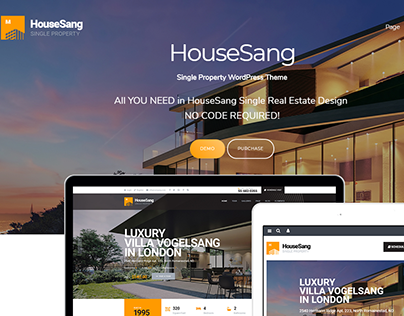 HouseSang Impressive Single Property WordPress Theme