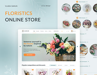 Flower Me - Floristics Online Store Design