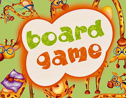 Board game "Help the giraffe"