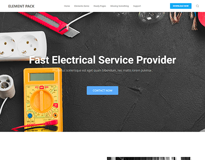 Technician Website Landing Page