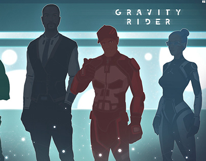 'GRAVITY RIDER' characters concept art