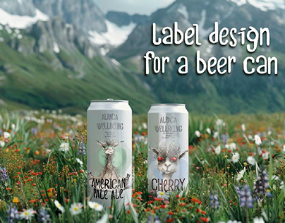Label desing for a beer can