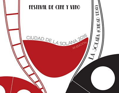 Cartel Festival de cine y vino Ciudad de La Solana
