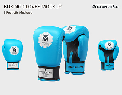 Free Boxing Gloves Mockup