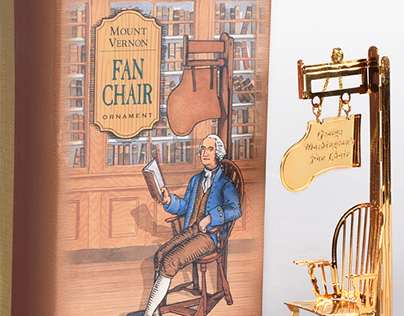 Mount Vernon Fan Chair Ornament Packaging