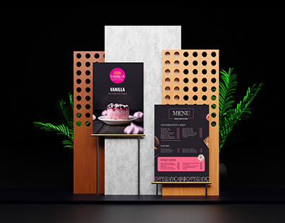 Vanilla Bakery Menu & Poster Design