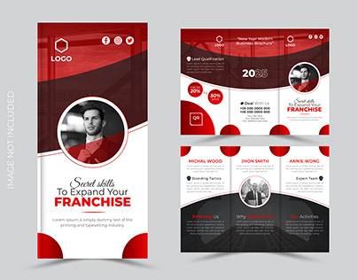 Professional brochure cover and trifold brochure design