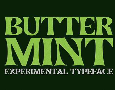Buttermint - Experimental Typeface