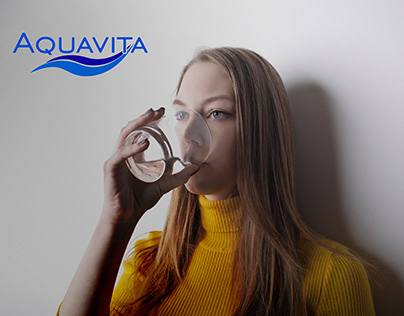 Logo y Publicidad de Aquavita agua mineral