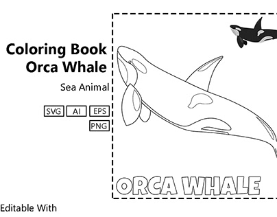Coloring Book for Kids - Orca