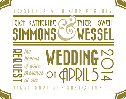 Wedding Invitation | Tyler & Katie